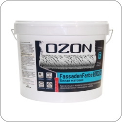 Краска Fassadenfarbe SILIKON OZON акрилатно-латексная силиконовая (ВД-АК 115А) 0,9 л (1,4 кг)