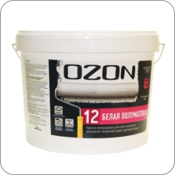 Краска OZON-12 акрилатно-латексная (ВД- АК 152 С) 9 л (12 кг)