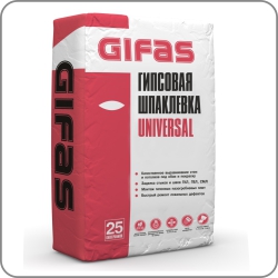 Шпаклевка гипсовая GIFAS UNIVERSAL, 25 кг