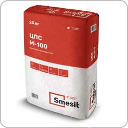 Цементно-песчаная смесь М-100 Smesit, 25кг