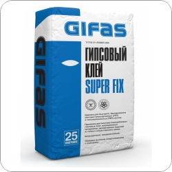 Гипсовый клей SUPER FIX (GIFAS), 25 кг